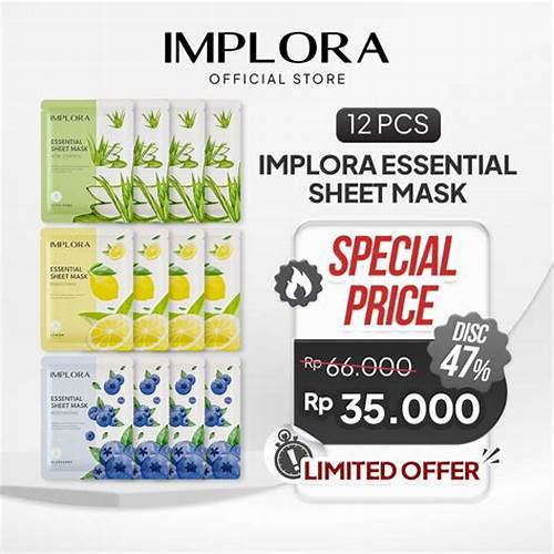 [12 PCS] Implora Essential Sheet Mask