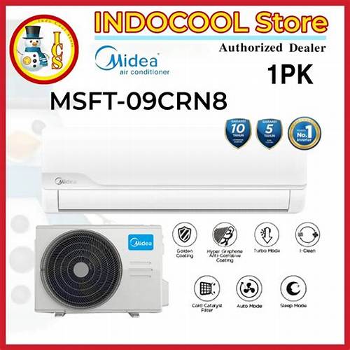 AC Midea Standar 1 PK Gold Fin MSFT-09CRN8