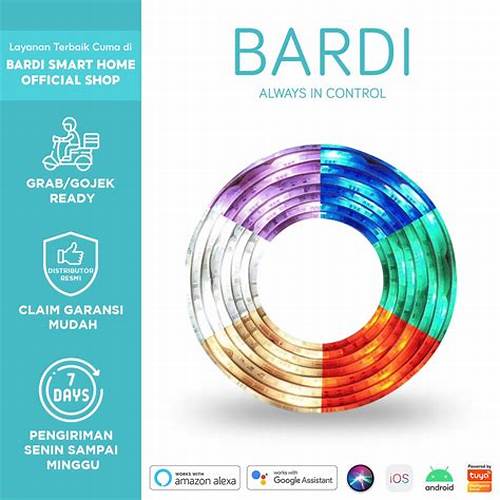BARDI Lampu LED Strip RGBWW Wifi 2 Meter