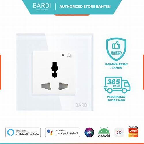 BARDI Smart Wall Socket WiFi UNI Home Automation White