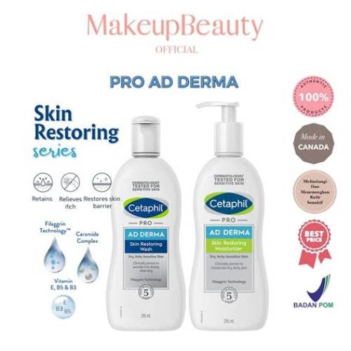 CETAPHIL PRO AD Derma Moisturizer | Body Wash 29ml / 295ml