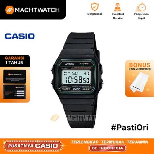 Casio Jam Tangan Pria F-91W-3DG