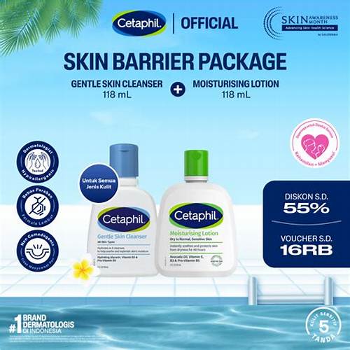 Cetaphil Gentle Skin Cleanser 118ml + Moisturising Lotion 236ml