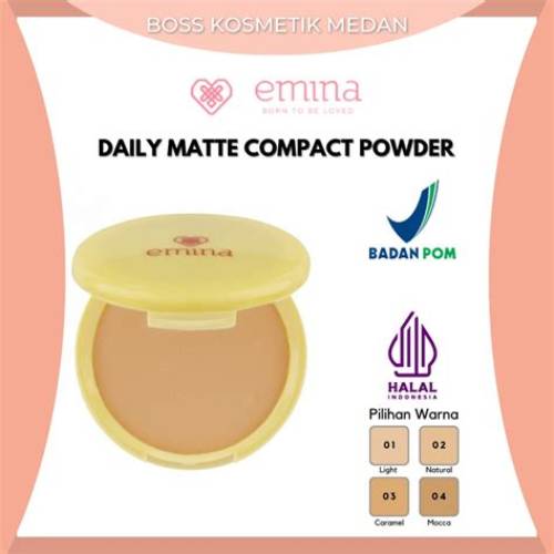 Emina Daily Matte Compact Powder- Bedak Padat Matte Finish