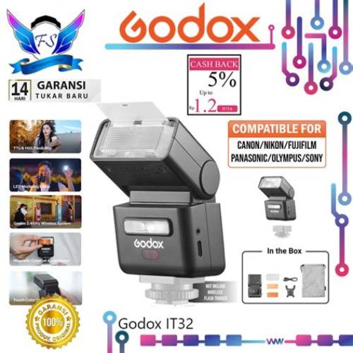 Godox IT32 iFlash TTL Camera Flash Wireless IT-32