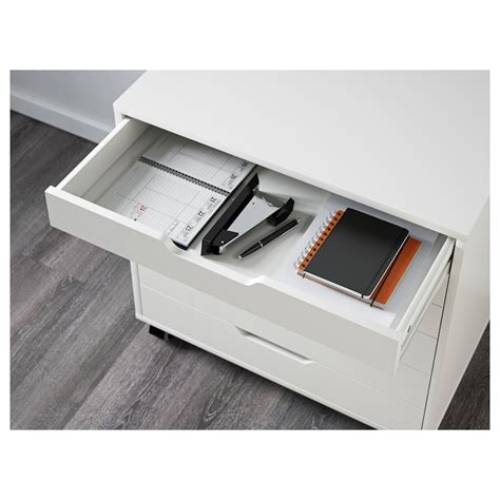 IKEA ALEX Unit Laci Putih Beroda Minimalis 67x66 cm