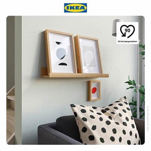 IKEA MOSSLANDA Rak Ambalan untuk Aksesoris Dinding 55cm