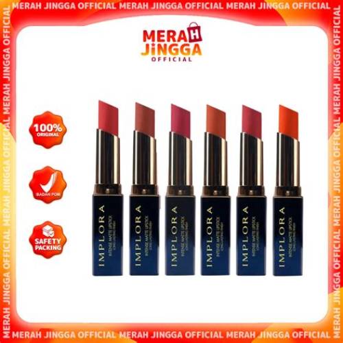 IMPLORA Intense Matte Lipstick | Merah Jingga Office