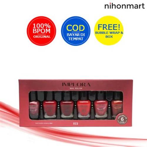 Implora Nail Polish (Red) 1 Pack