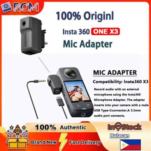 Insta360 One X3 Mic Adapter - X3 Mic Adapter