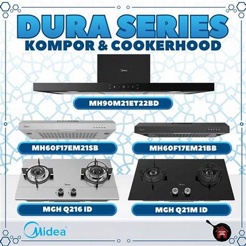 Midea Blaze Series Cooker Hood + Gas Hob Paket Lengkap