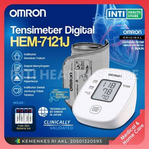 OMRON Blood Pressure Monitor HEM 7121J Tensimeter Digital