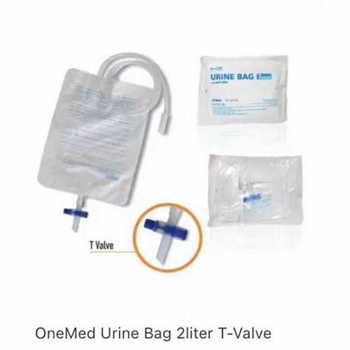 ONEMED Urine Bag 2liter T-Valve OFF