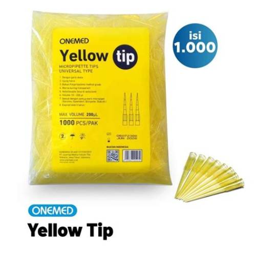 ONEMED Yellow Tips Micropipet Tips Kuning OOF