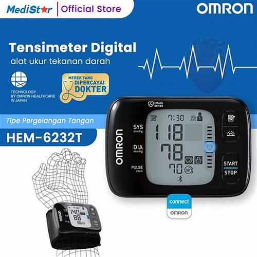 Omron Blood Pressure Monitor HEM-6232T - Tensimeter Digital