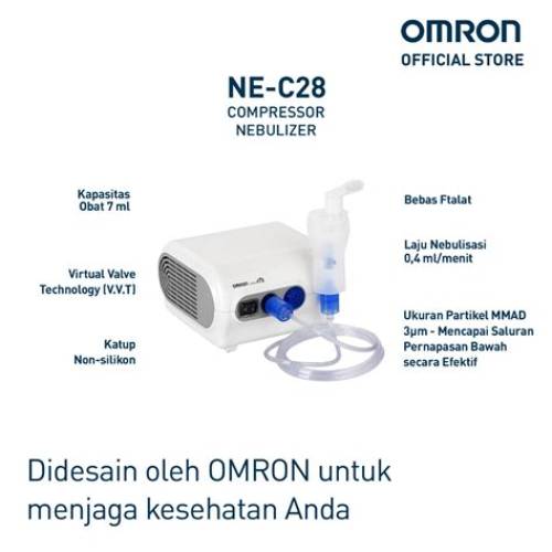 Omron Compressor Nebulizer NE-C28 Alat Terapi Pernapasan