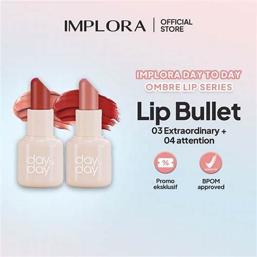 [PAKET 3PCS] IMPLORA Day To Day Lip Bullet