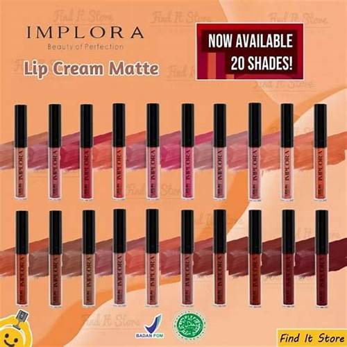[PAKET 3PCS] IMPLORA Urban Lip Cream Matte