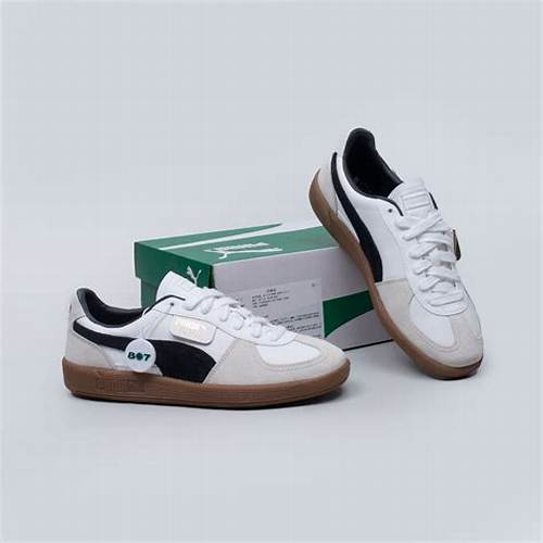 Puma Palermo Leather White Vapor Grey Gum