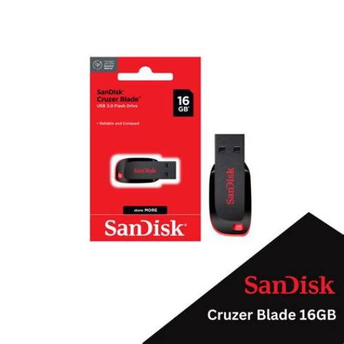SANDISK CZ50 Cruzer Blade 16GB USB 2.0 - Flashdisk