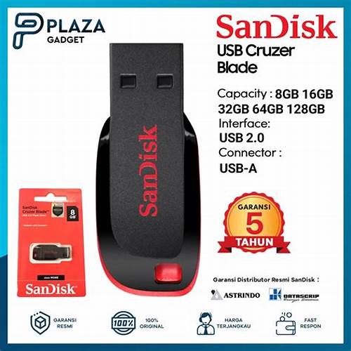 SANDISK Cruzer Blade 8GB CZ50 USB Flash Drive
