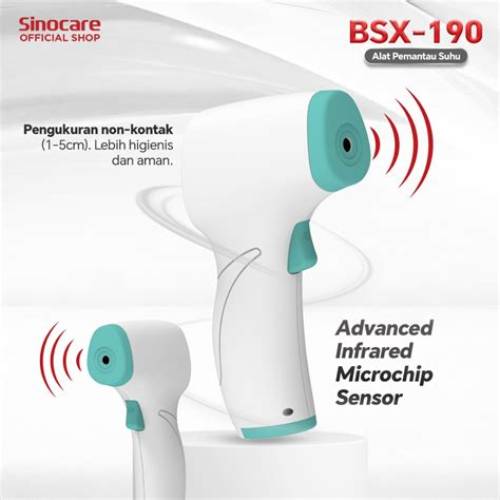 Sinocare Termometer Infrared BSX190 Pengukur Suhu Tubuh Canggih