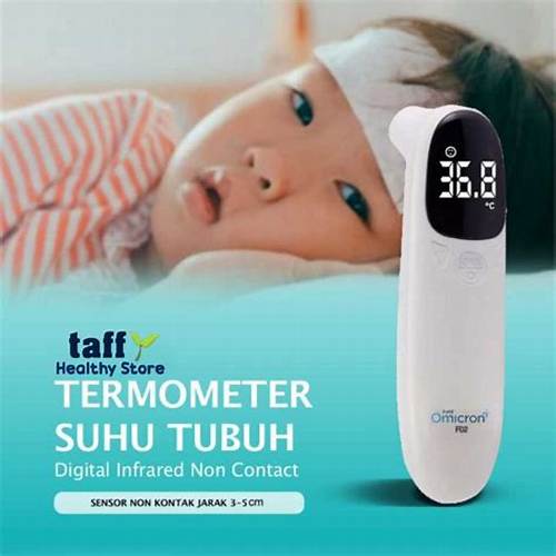 TaffOmicron Termometer Suhu Tubuh Digital Infrared Non Contact - F02