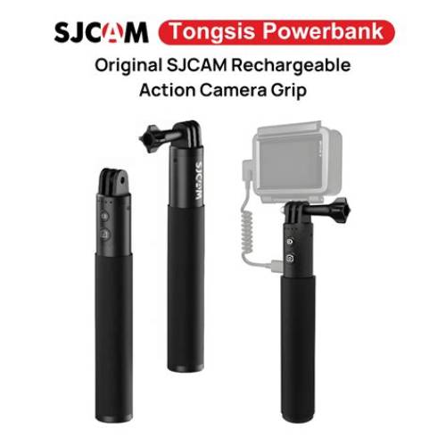Tongsis Powerbank Original SJCAM Rechargeable Action Camera Grip