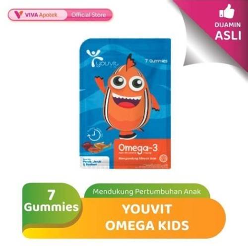Youvit Omega Kids 7 Gummies Box 6 Sachet